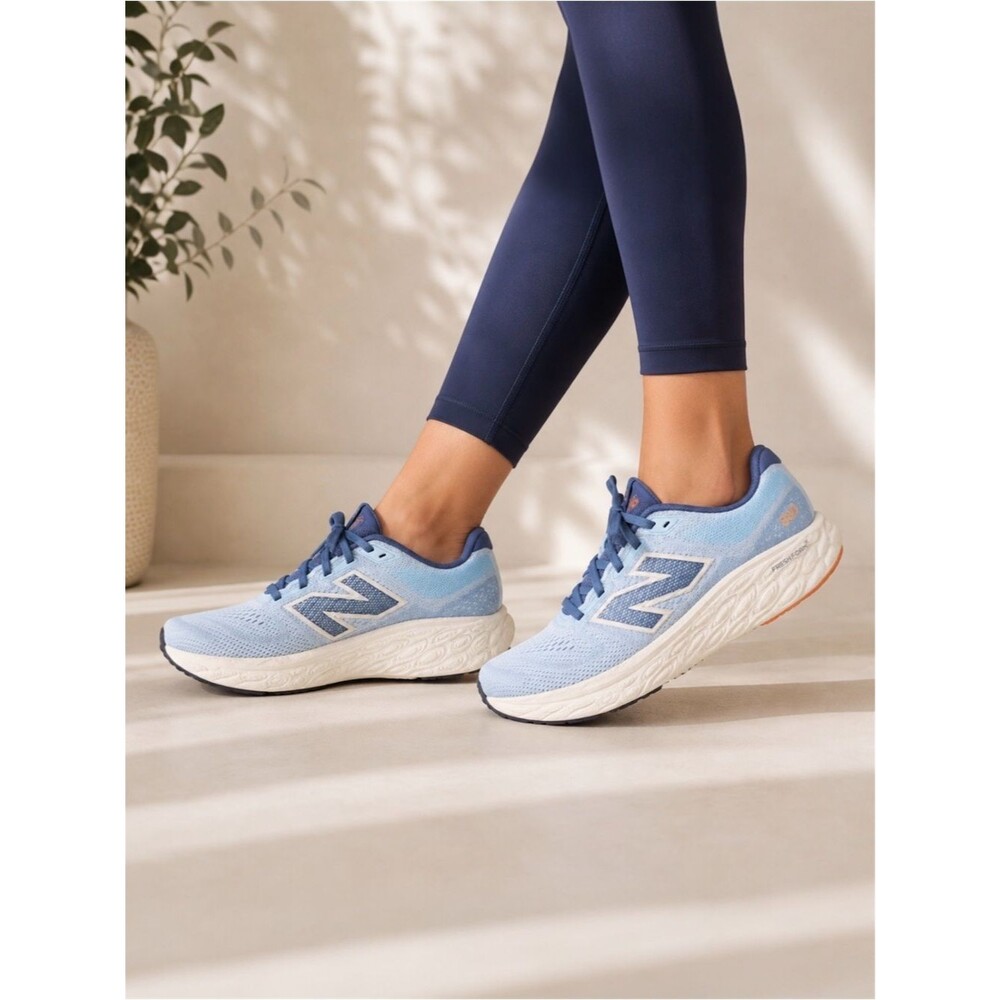 New Balance Fresh Foam X 880v14 Running Shoes Blue White Orange Women 8 Men 6.5